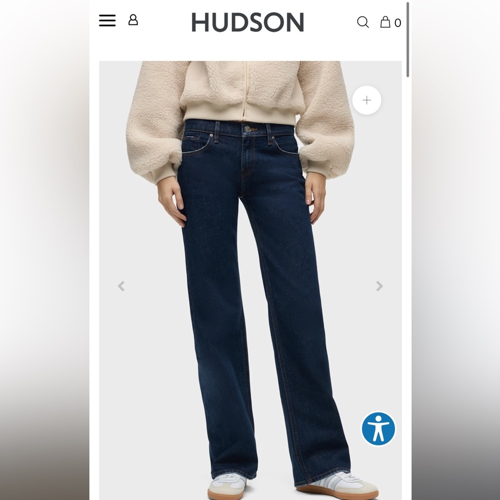 Hudson Jeans- Kelli Low-Rise Loose Straight Jean NWT